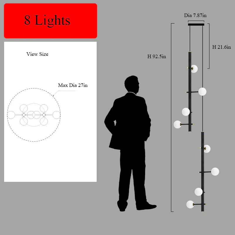 Modern Multi-Arm Opal Chandelier by Aurorae Lighting - Image 20