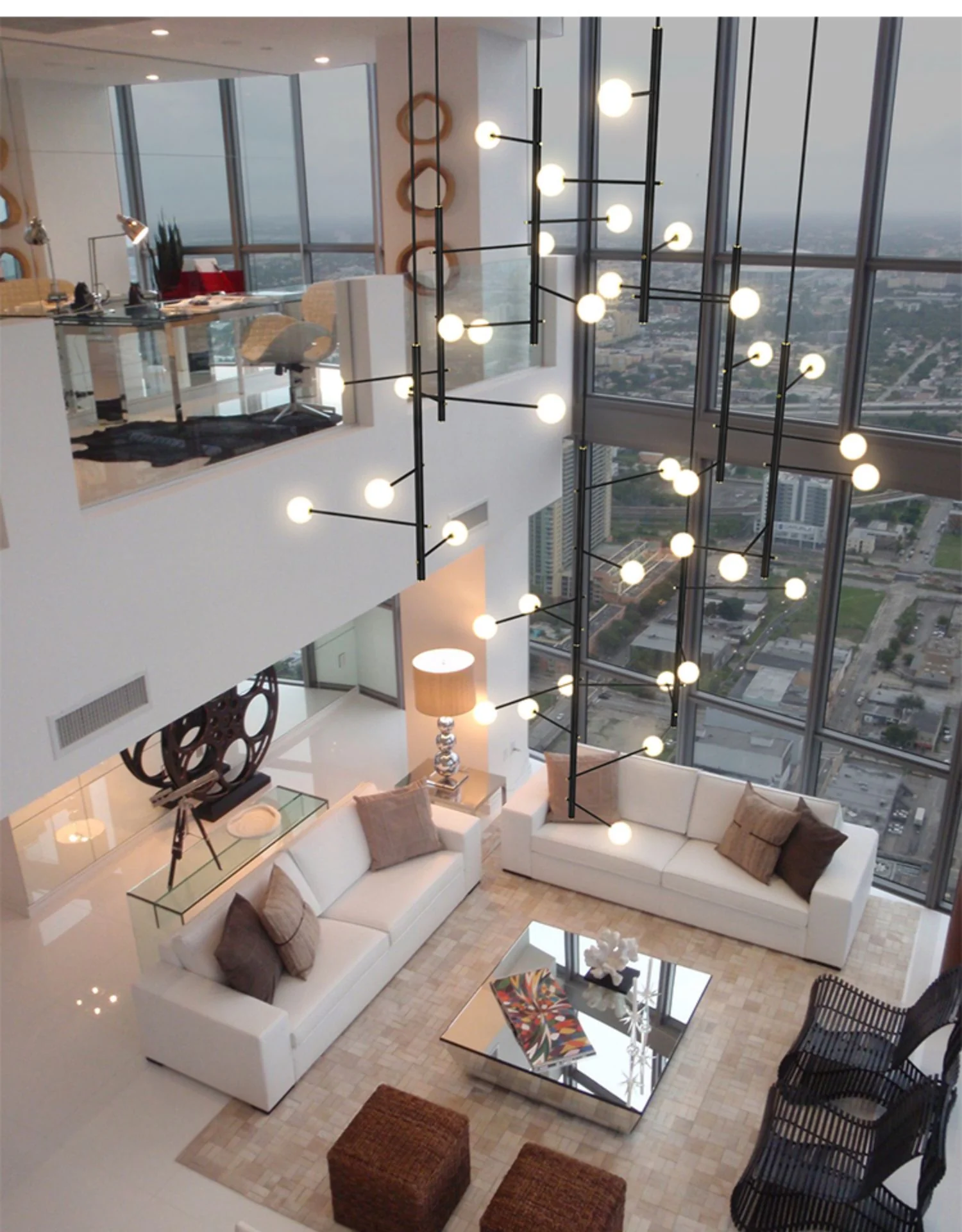 Modern Multi-Arm Opal Chandelier by Aurorae Lighting - Image 27