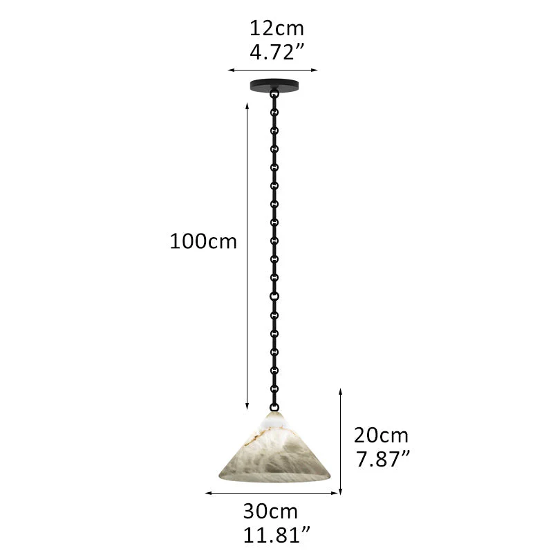 Multi-Head Matte White Alabaster Cone Hanging Kitchen Pendant Light - Image 12