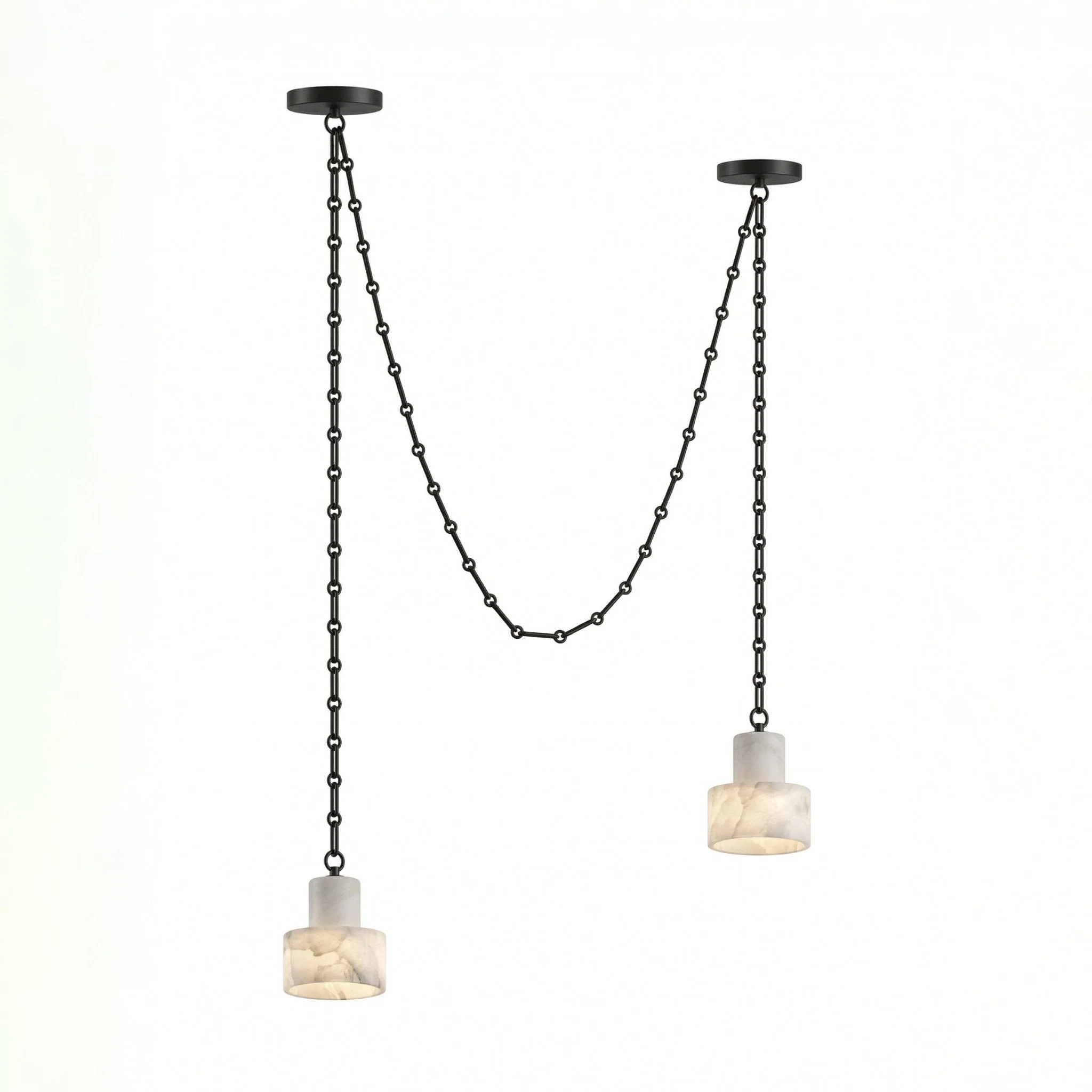Multi-Tier Chain Drum Pendant Lamp - Image 12