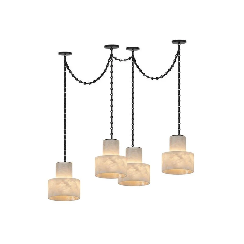 Multi-Tier Chain Drum Pendant Lamp - Image 13