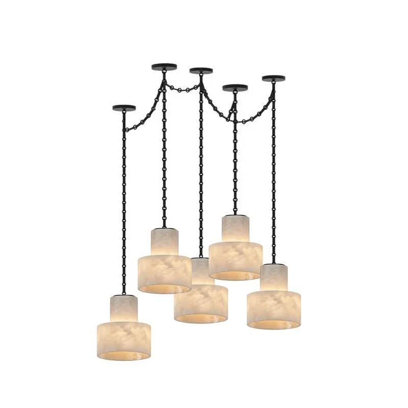 Multi-Tier Chain Drum Pendant Lamp - Image 15