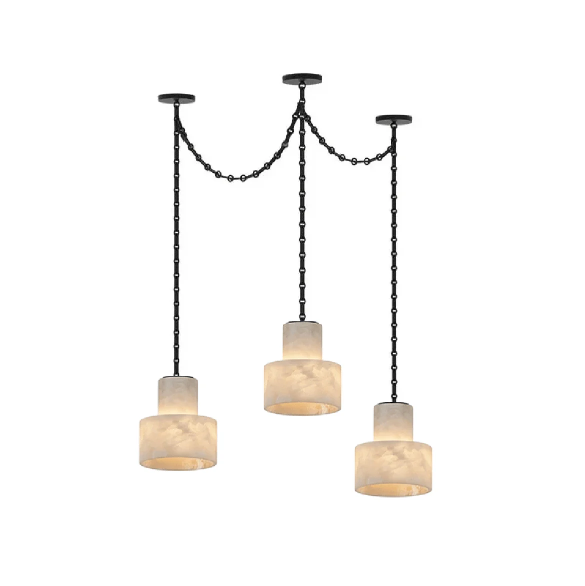 Multi-Tier Chain Drum Pendant Lamp - Image 16
