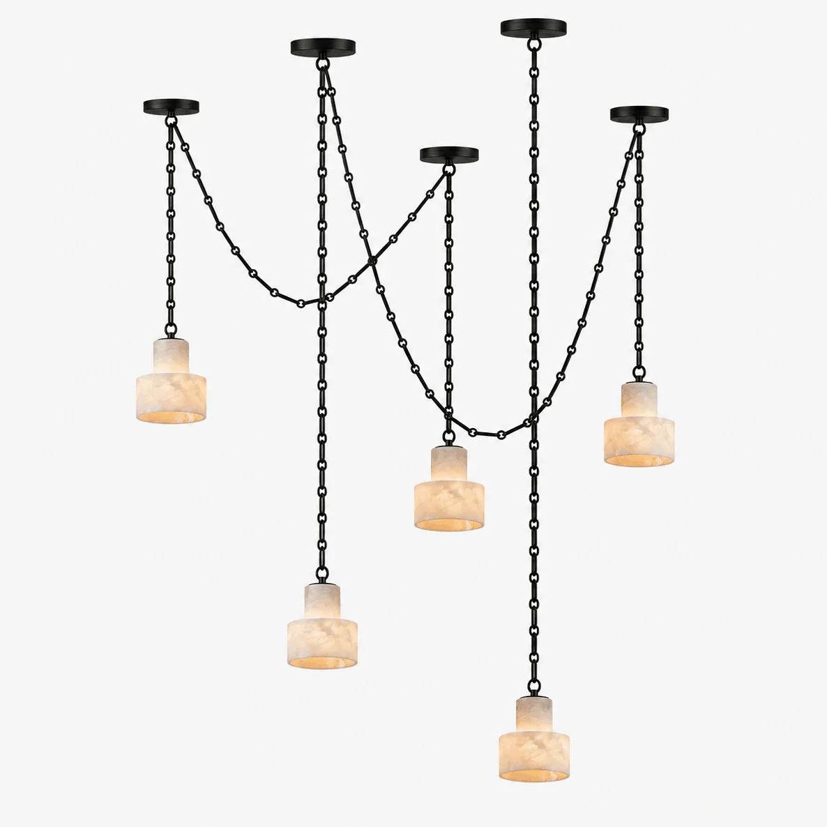 Multi-Tier Chain Drum Pendant Lamp - Image 19