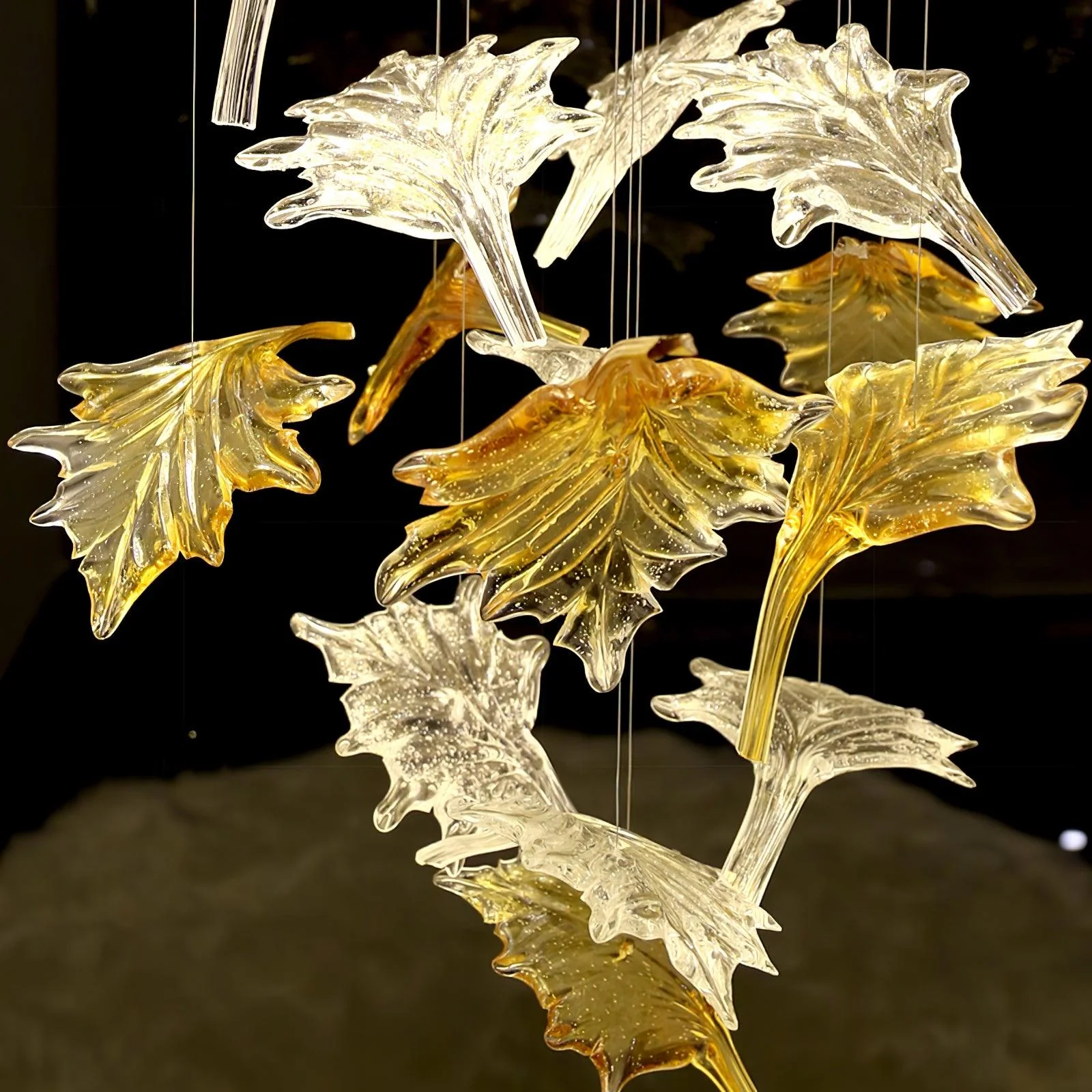 Multicolor Crystal Maple Leaf Chandelier - Image 27
