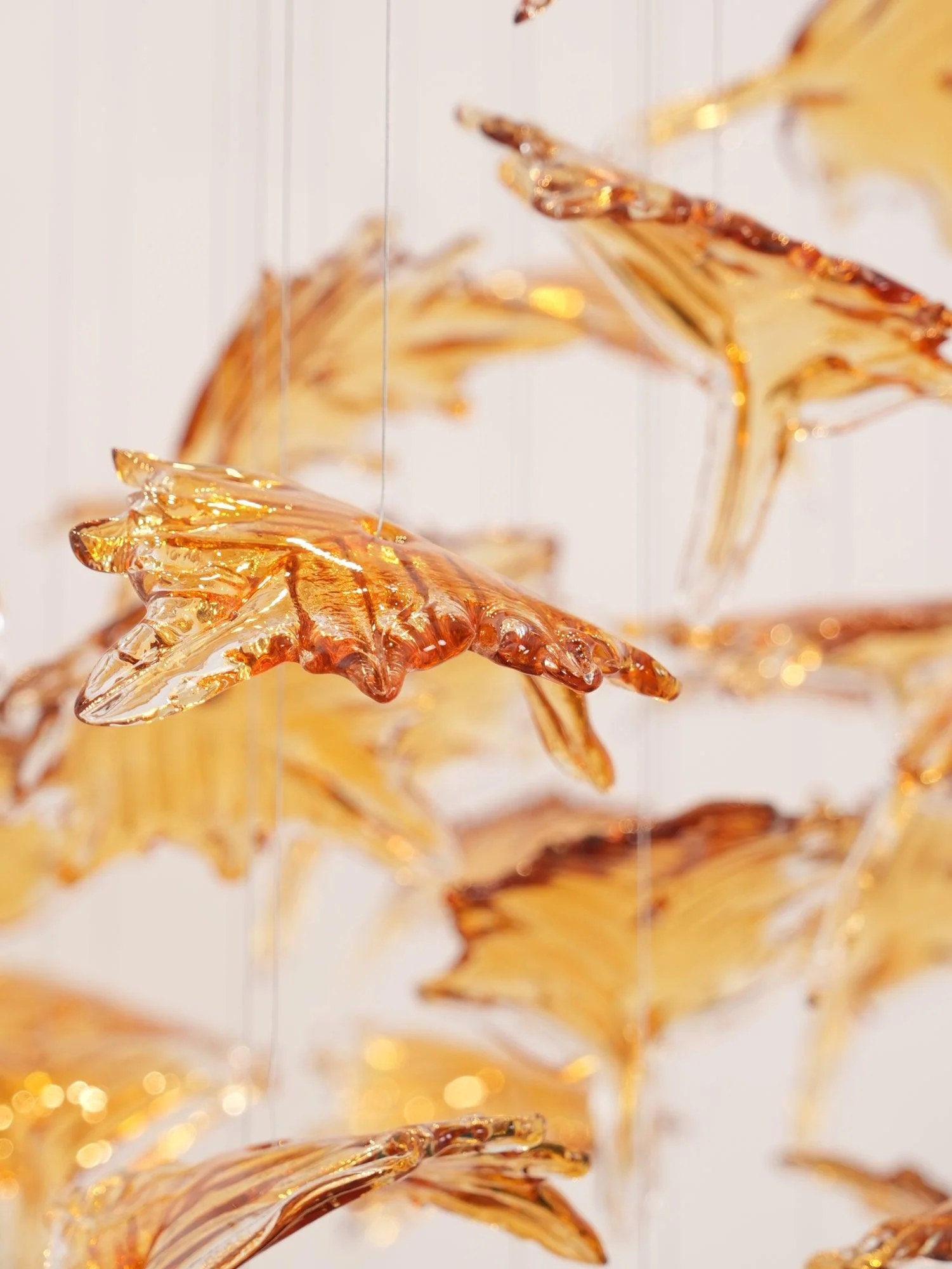 Multicolor Crystal Maple Leaf Chandelier - Image 31