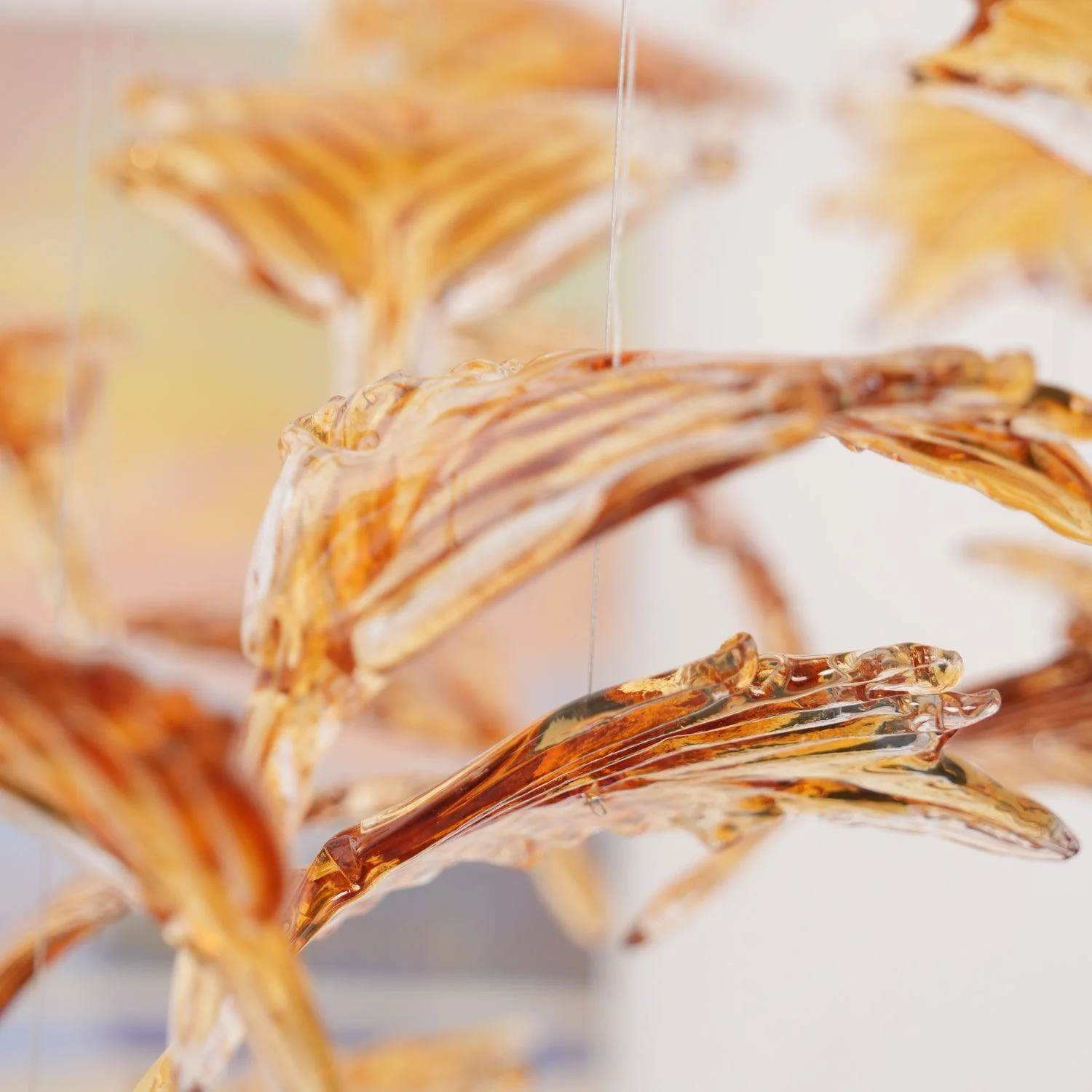 Multicolor Crystal Maple Leaf Chandelier - Image 53