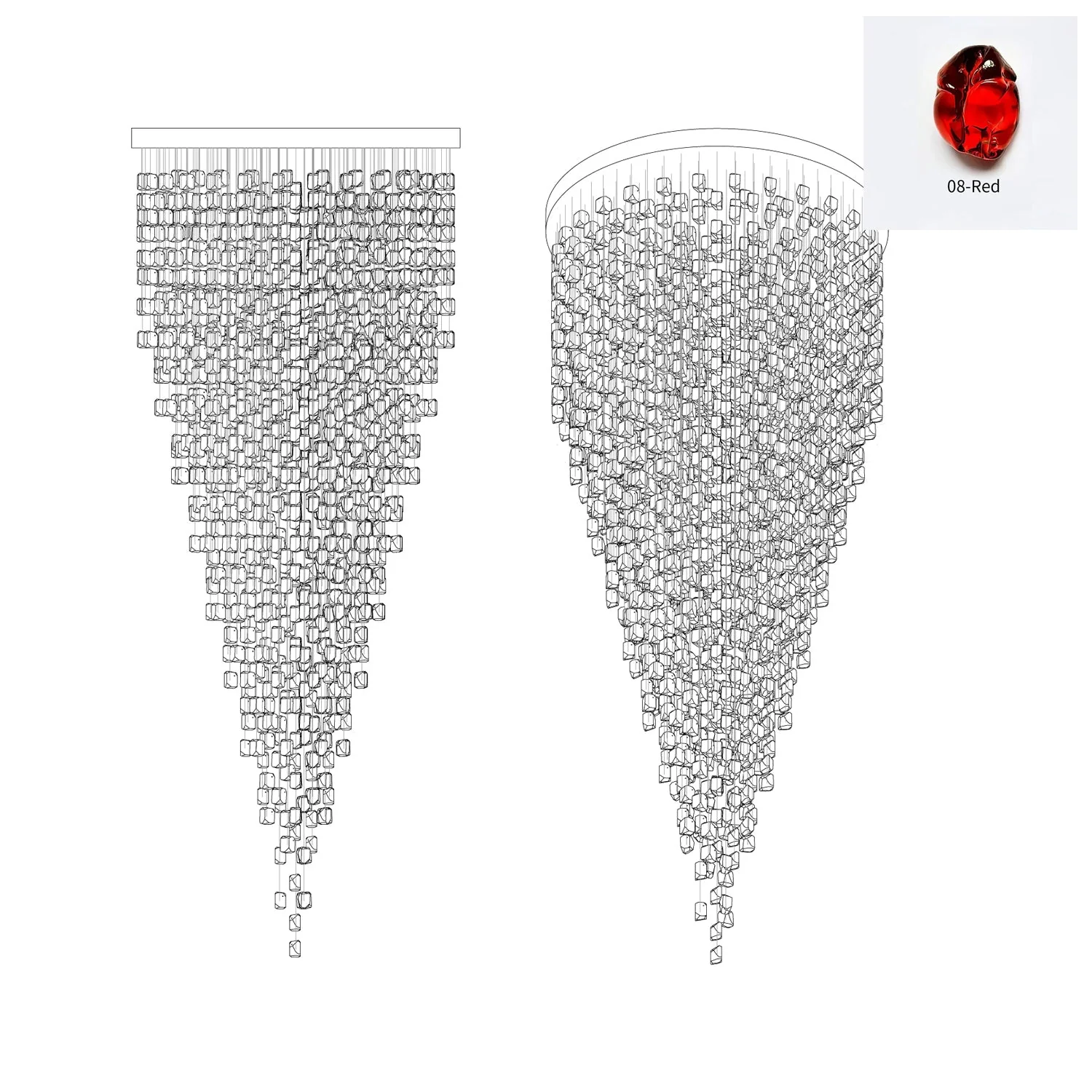 Crystal Stone Chandelier - Image 73
