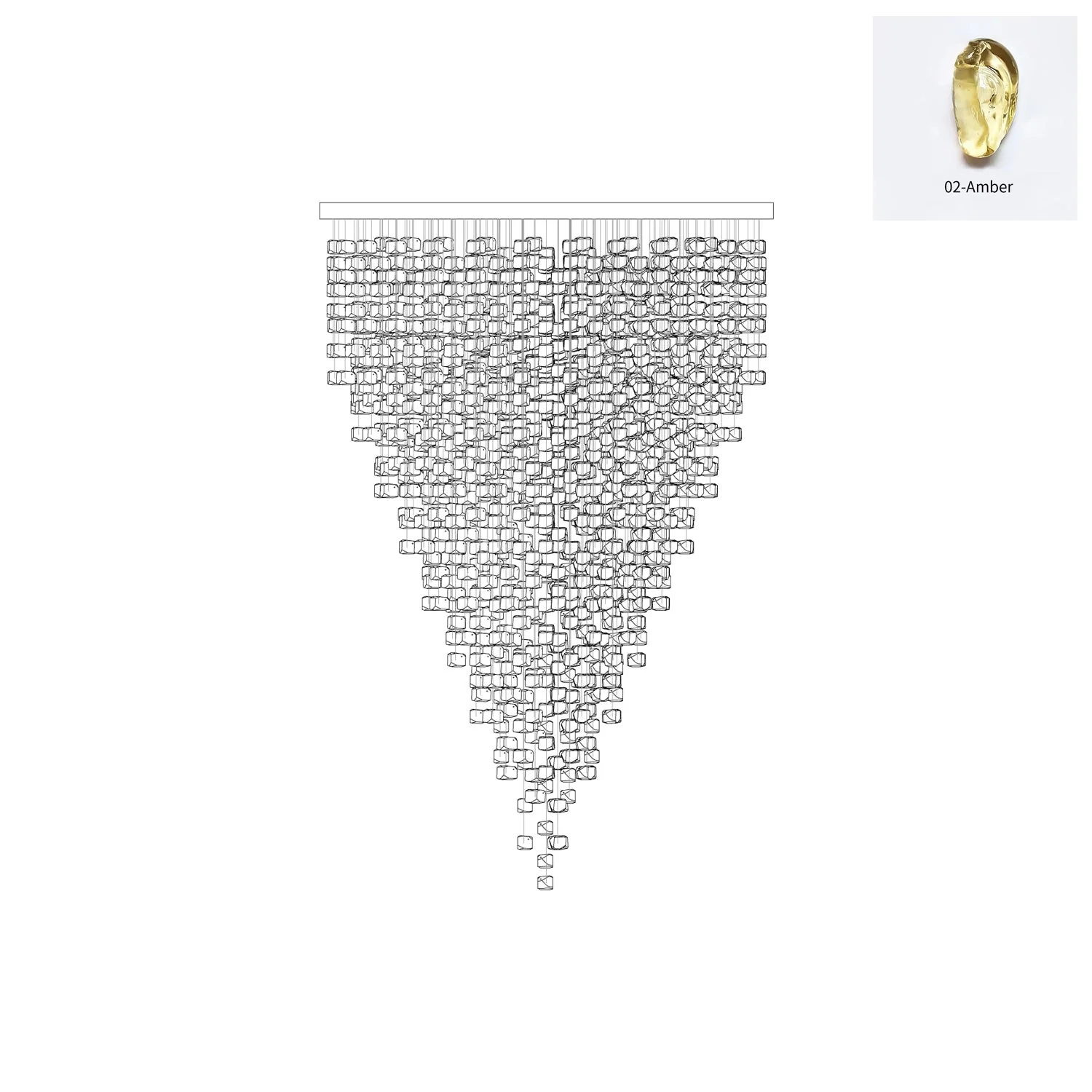 Crystal Stone Chandelier - Image 96