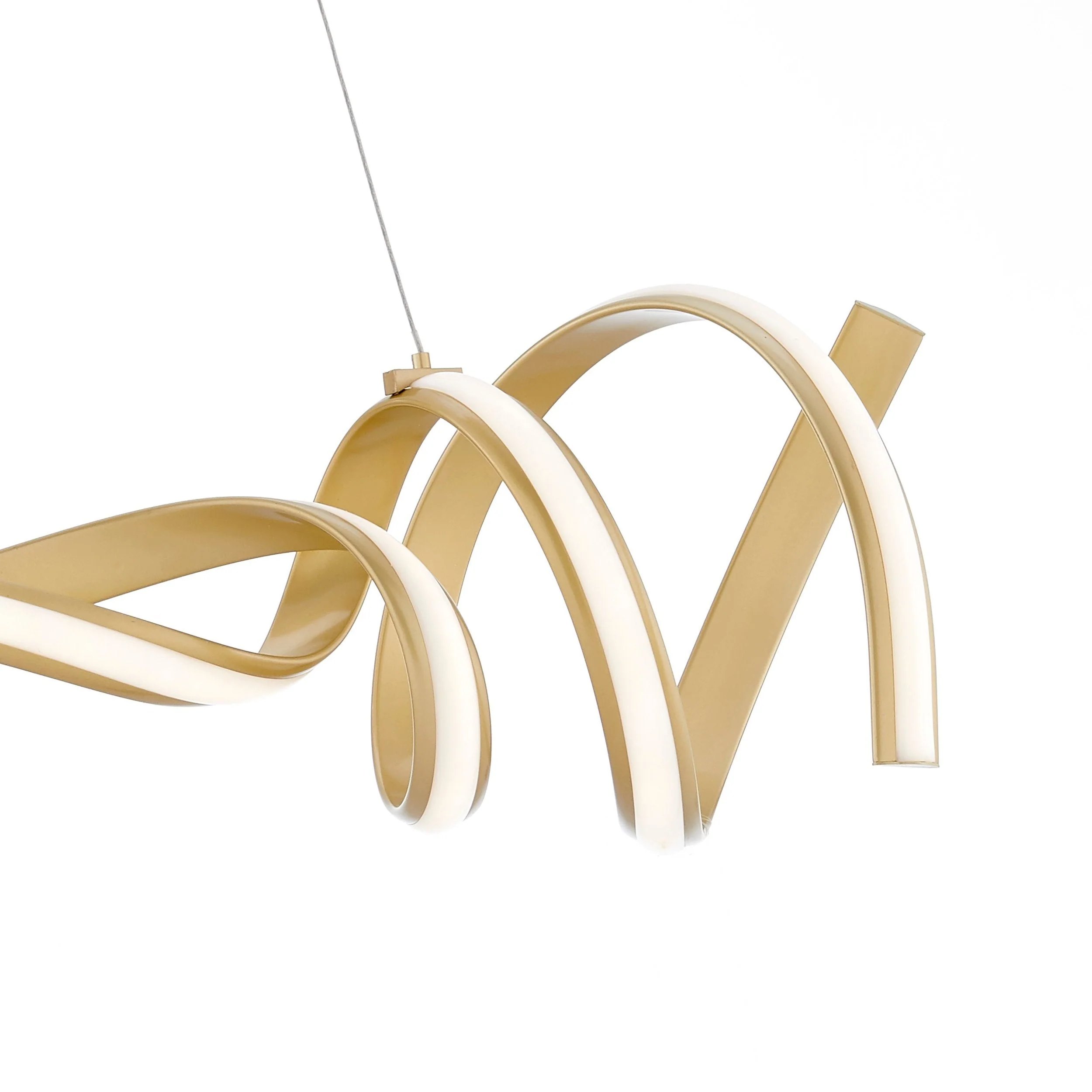 Munich LED Horizontal Chandelier // Gold - Image 5