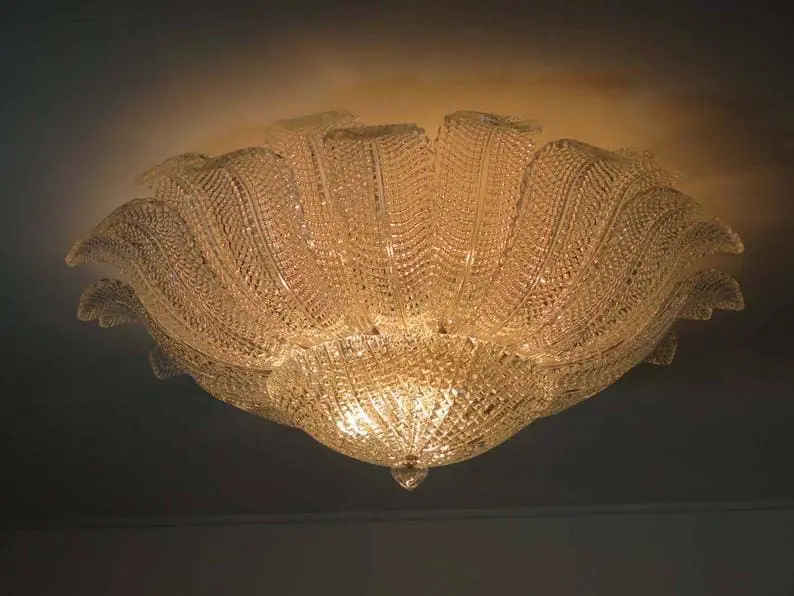 Murano Ceiling Lamp – Barovier – Transparent - Image 6