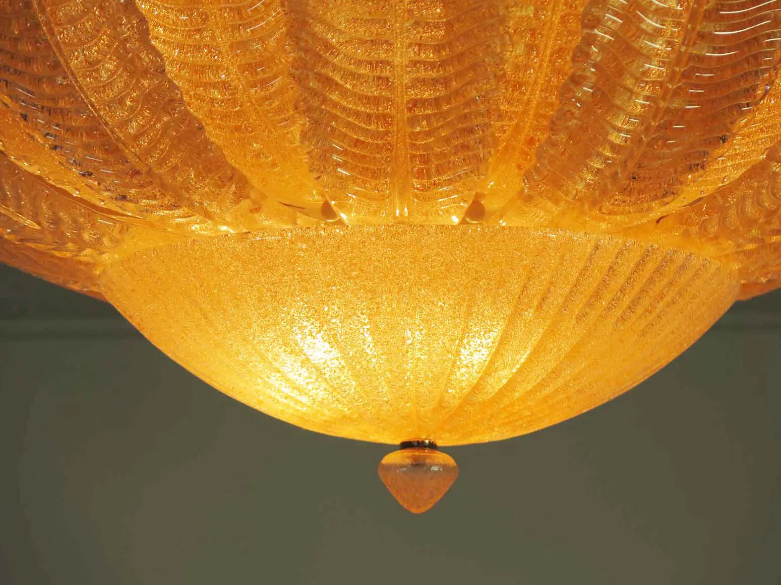 Murano ceiling lamp – Barovier – Yellow - Image 4