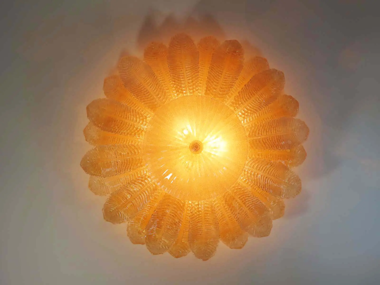 Murano ceiling lamp – Barovier – Yellow - Image 5