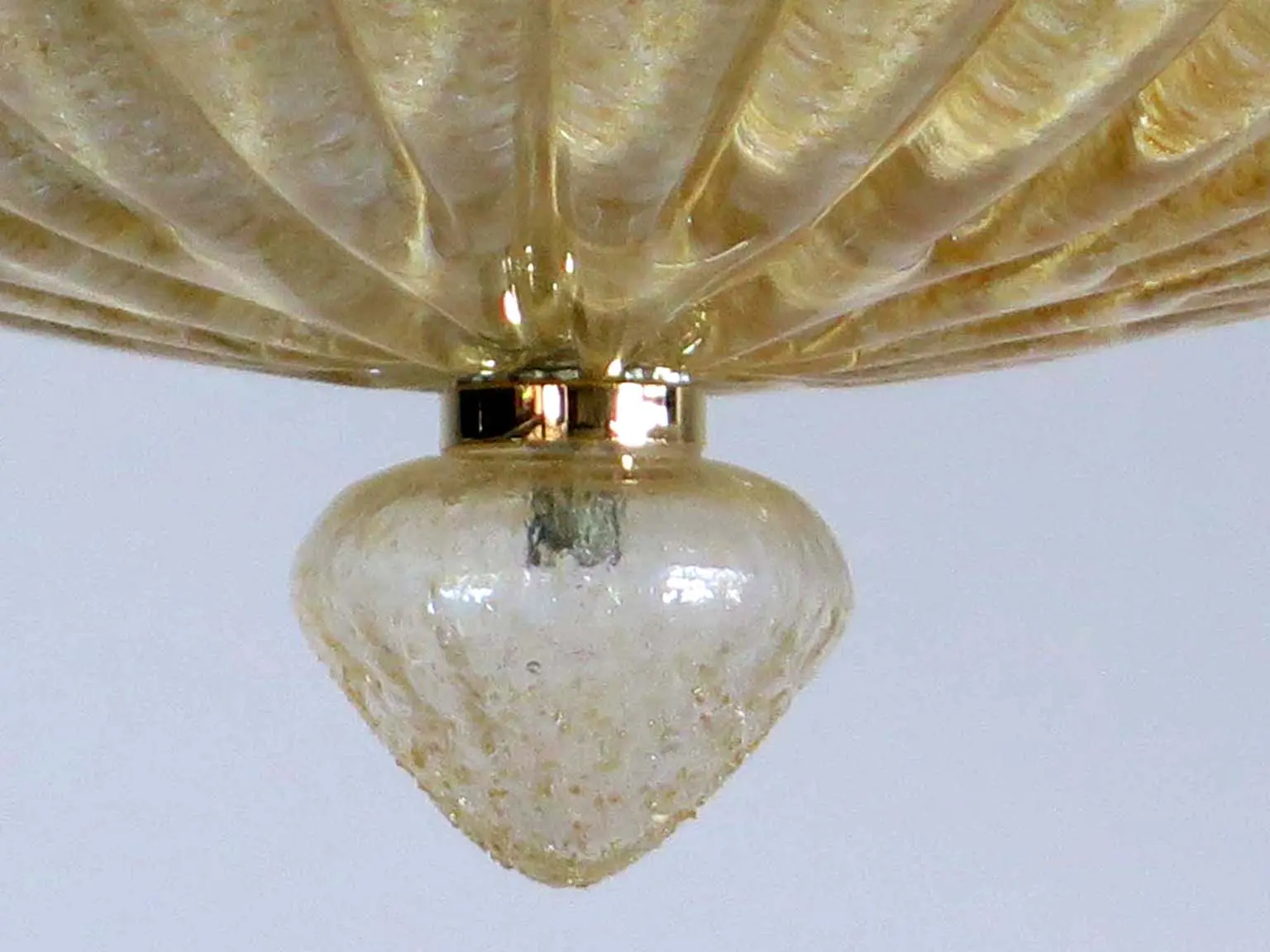 Murano ceiling lamp – Barovier – Yellow - Image 6