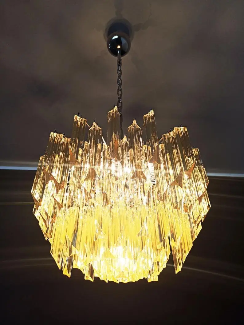 Murano Chandelier – 107 prisms – Yellow - Image 3