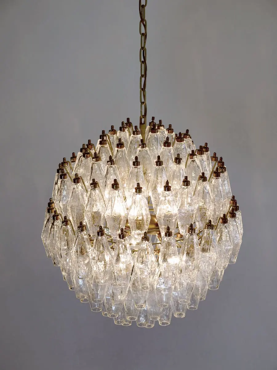 Murano Chandelier – 140 glasses – Transparent - Image 2