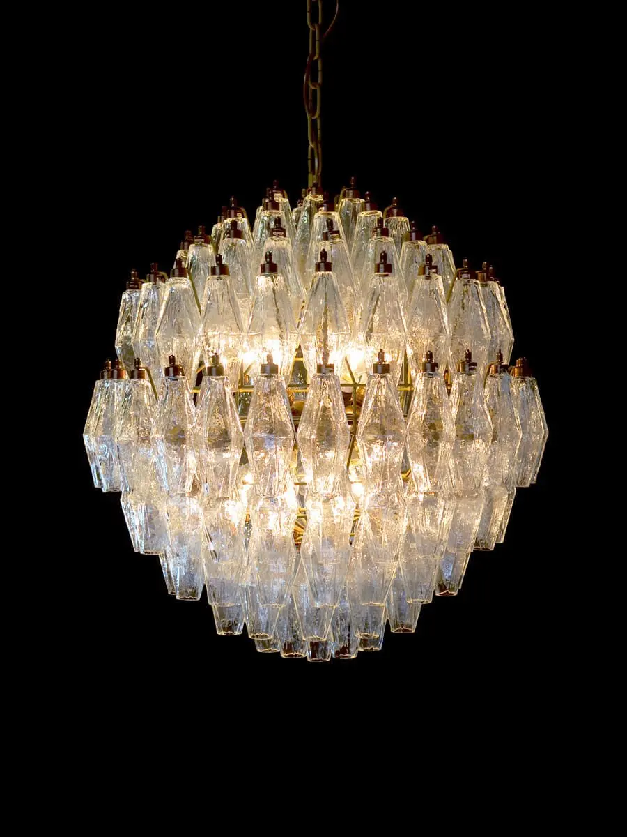 Murano Chandelier – 140 glasses – Transparent - Image 5