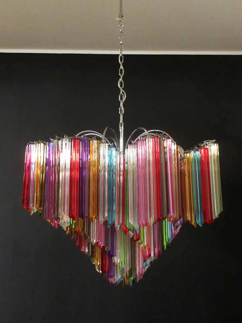 Murano Chandelier – 200 prisms – Multicolored - Image 16