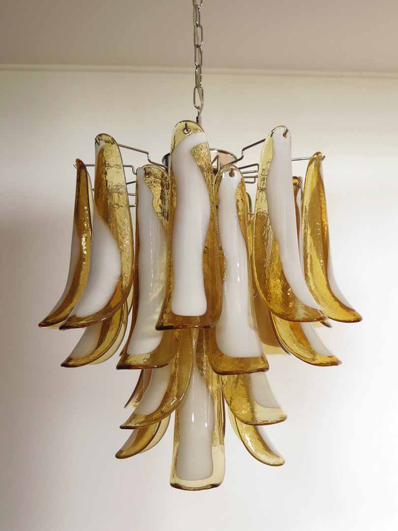 Murano Chandelier – 26 petals – Amber - Image 6