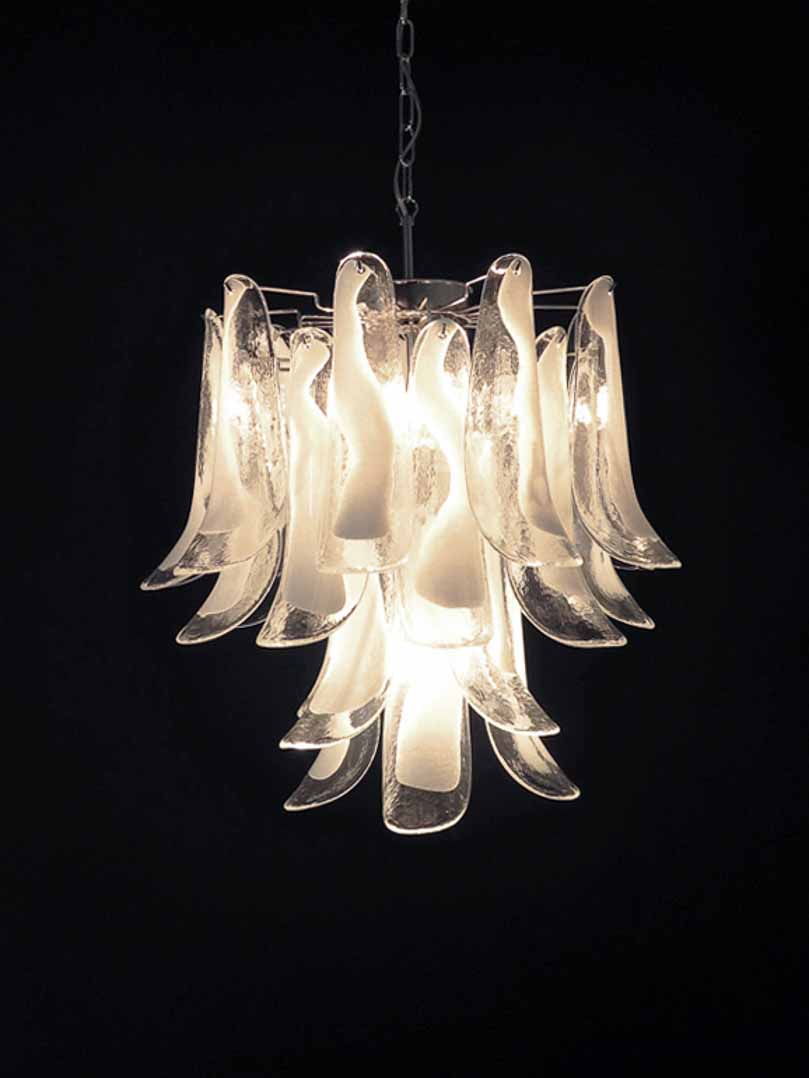 Murano Chandelier – 26 petals – White - Image 10
