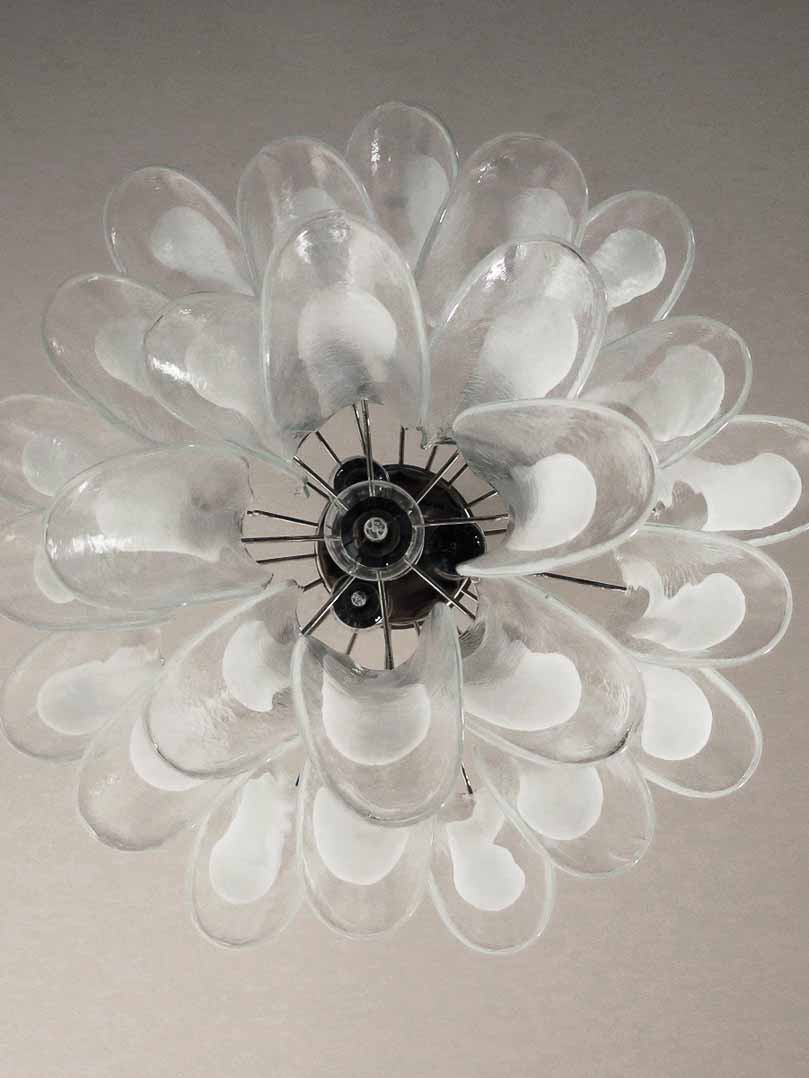 Murano Chandelier – 26 petals – White - Image 6