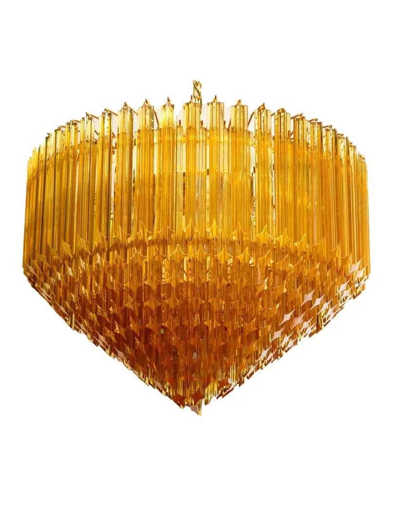 Murano Chandelier – 265 prisms – Amber - Image 3