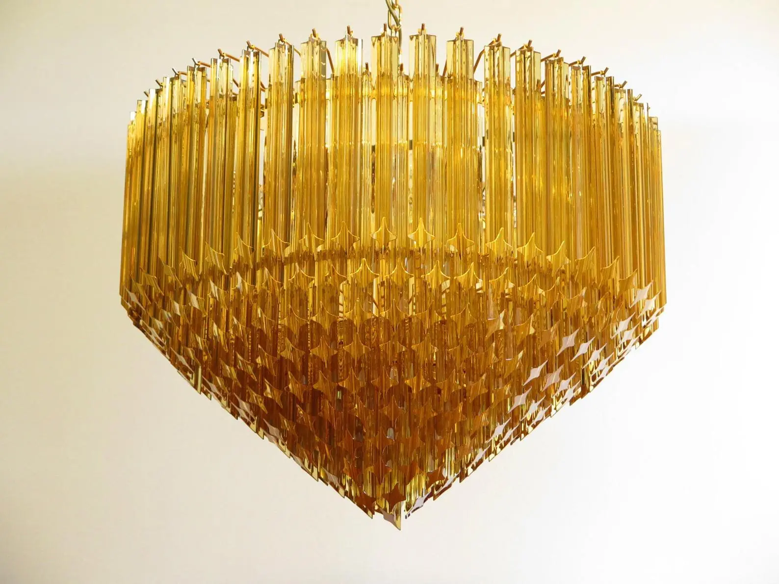 Murano Chandelier – 265 prisms – Amber - Image 9
