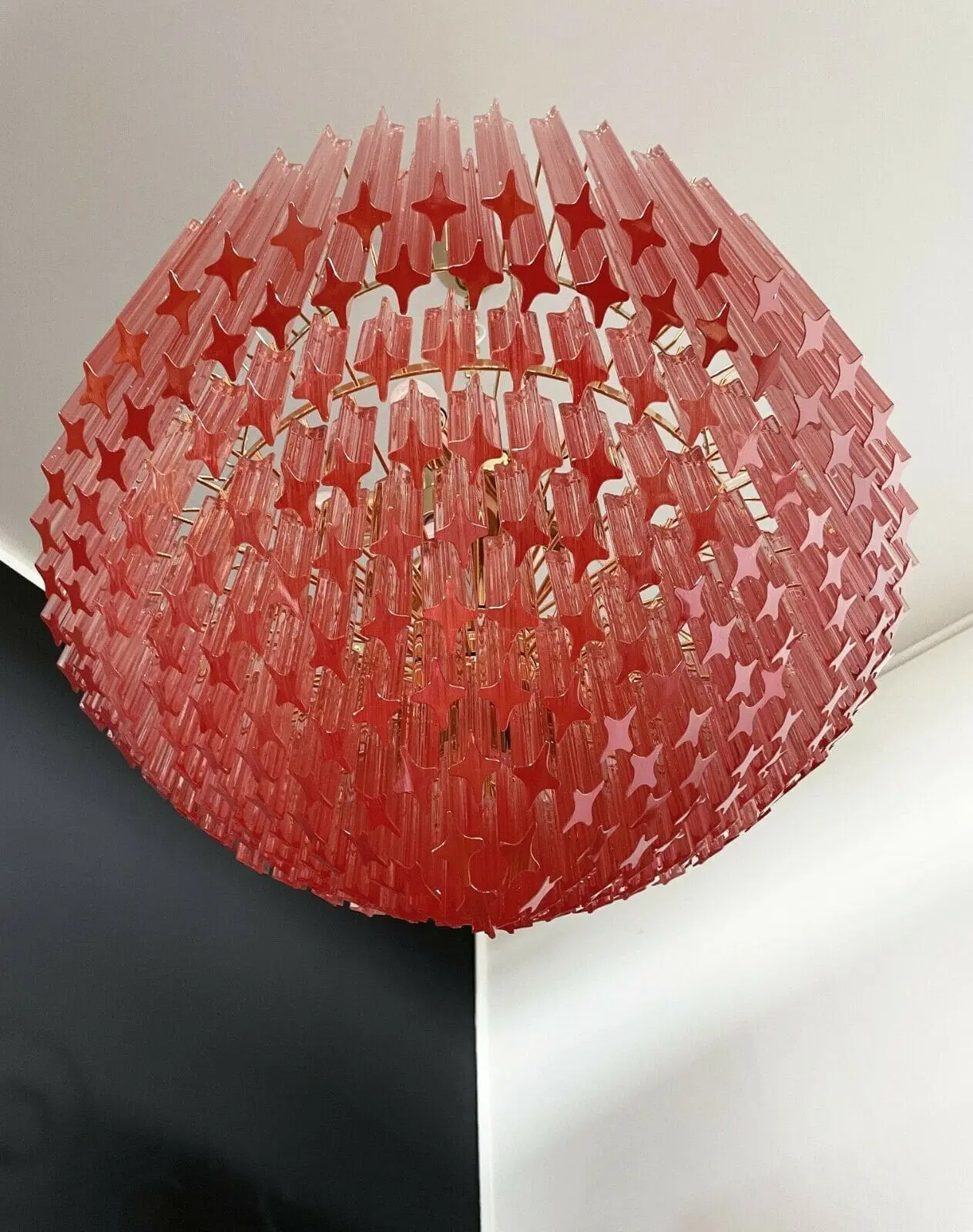 Murano Chandelier – 265 prisms – Pink - Image 3
