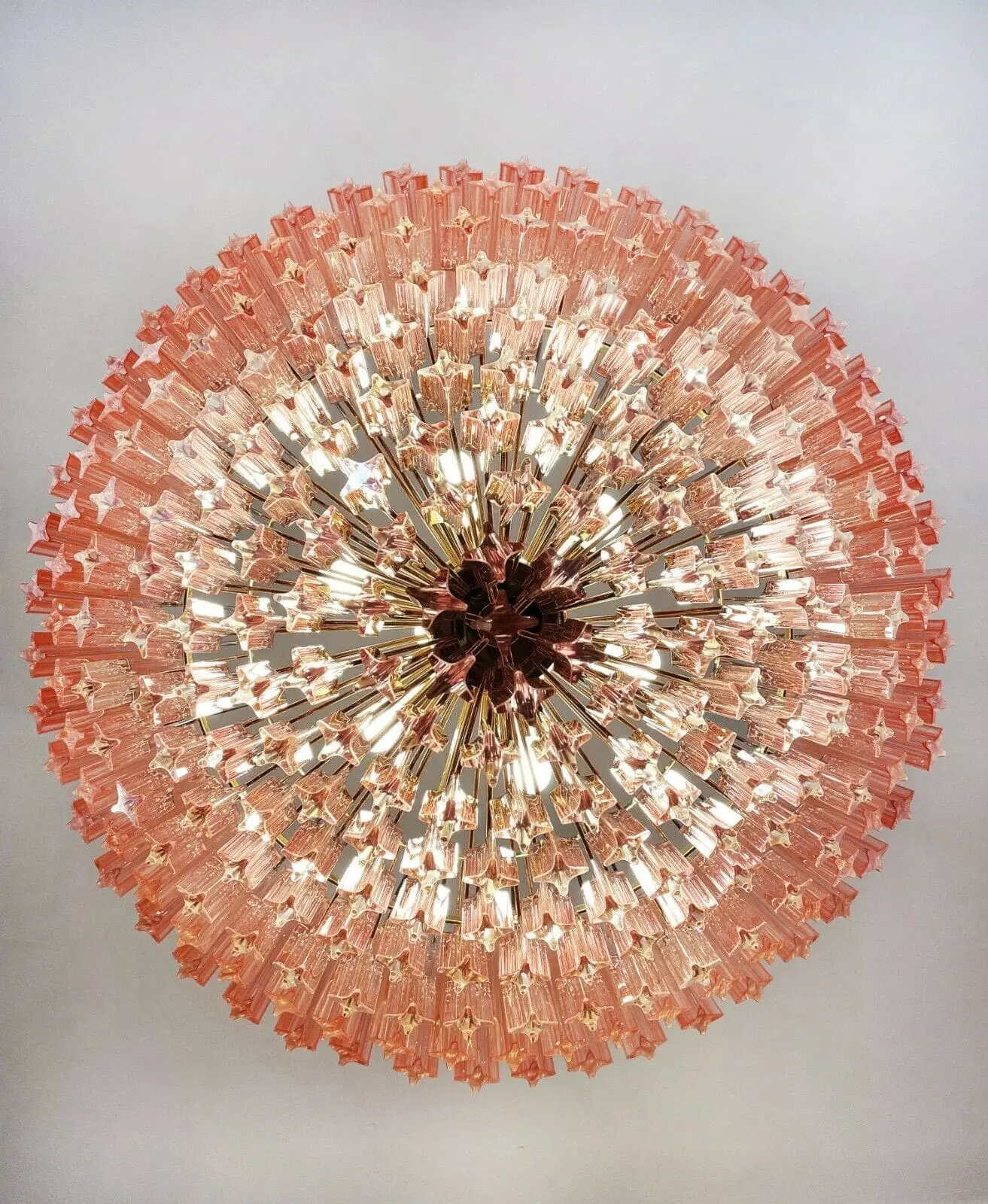 Murano Chandelier – 265 prisms – Pink - Image 4