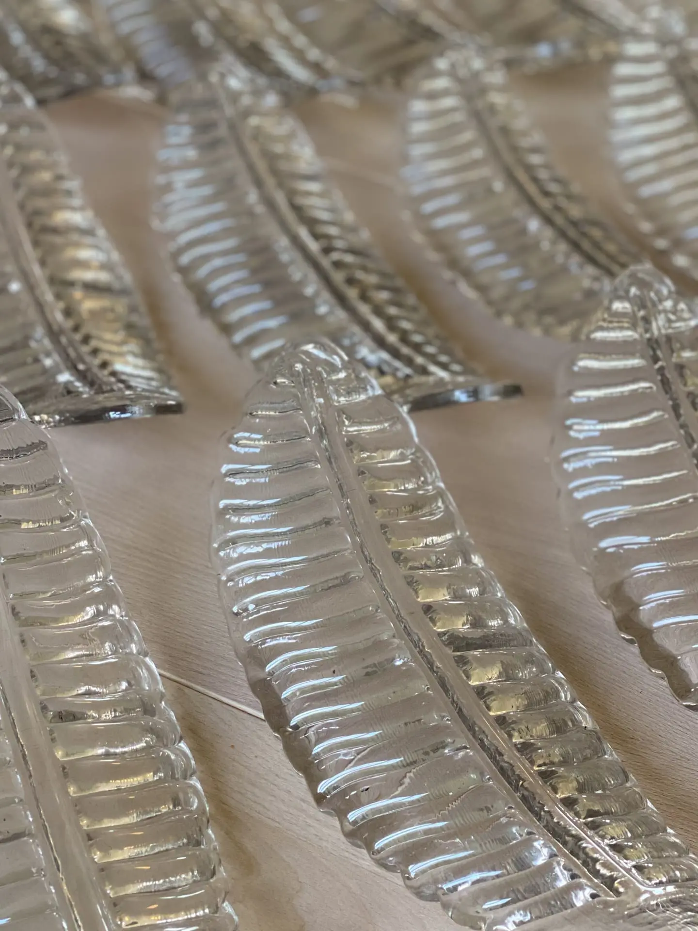 Murano Chandelier – 36 glass leaves – Smoked - Image 23