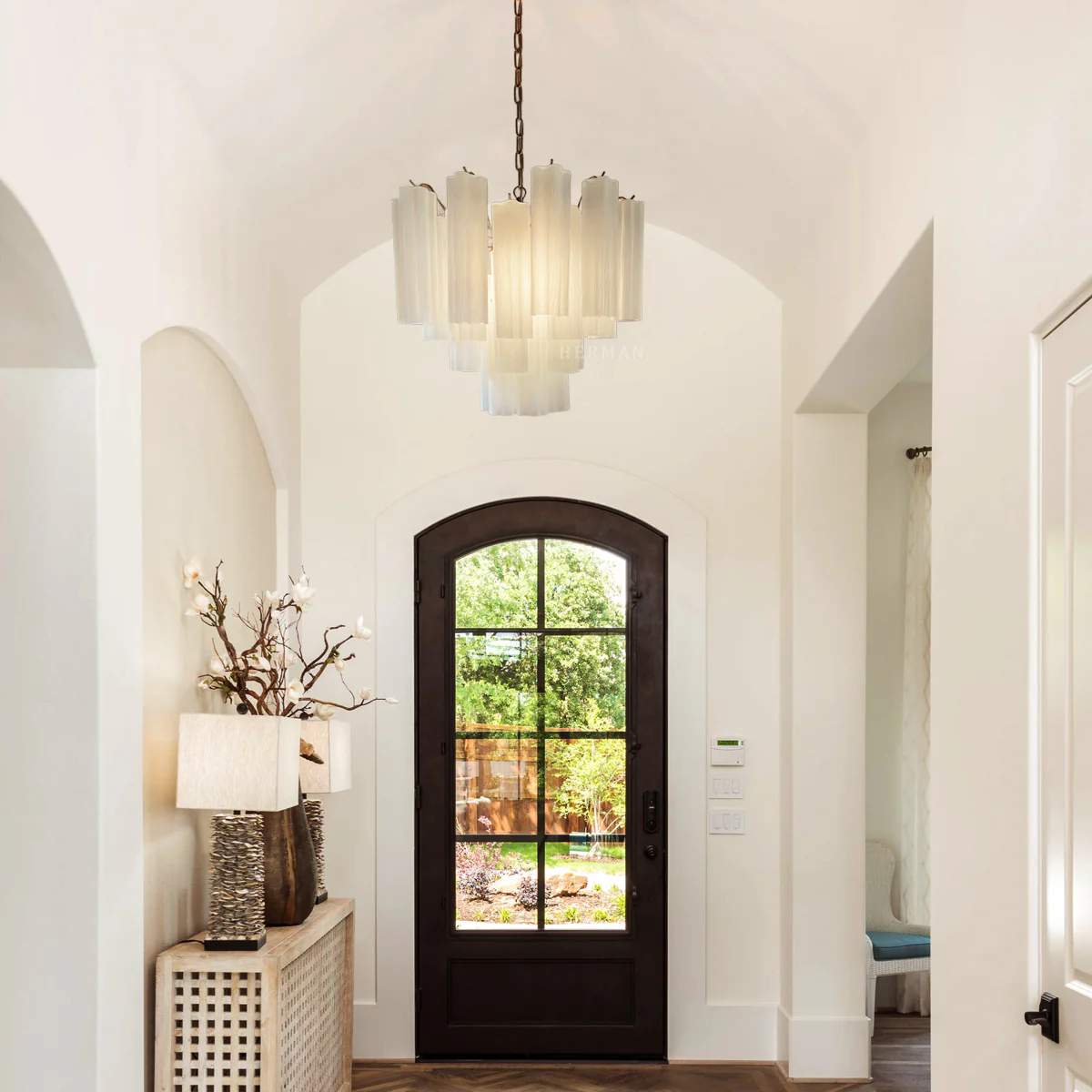 Murano Chandelier – 36 tubes – Matte white - Image 8