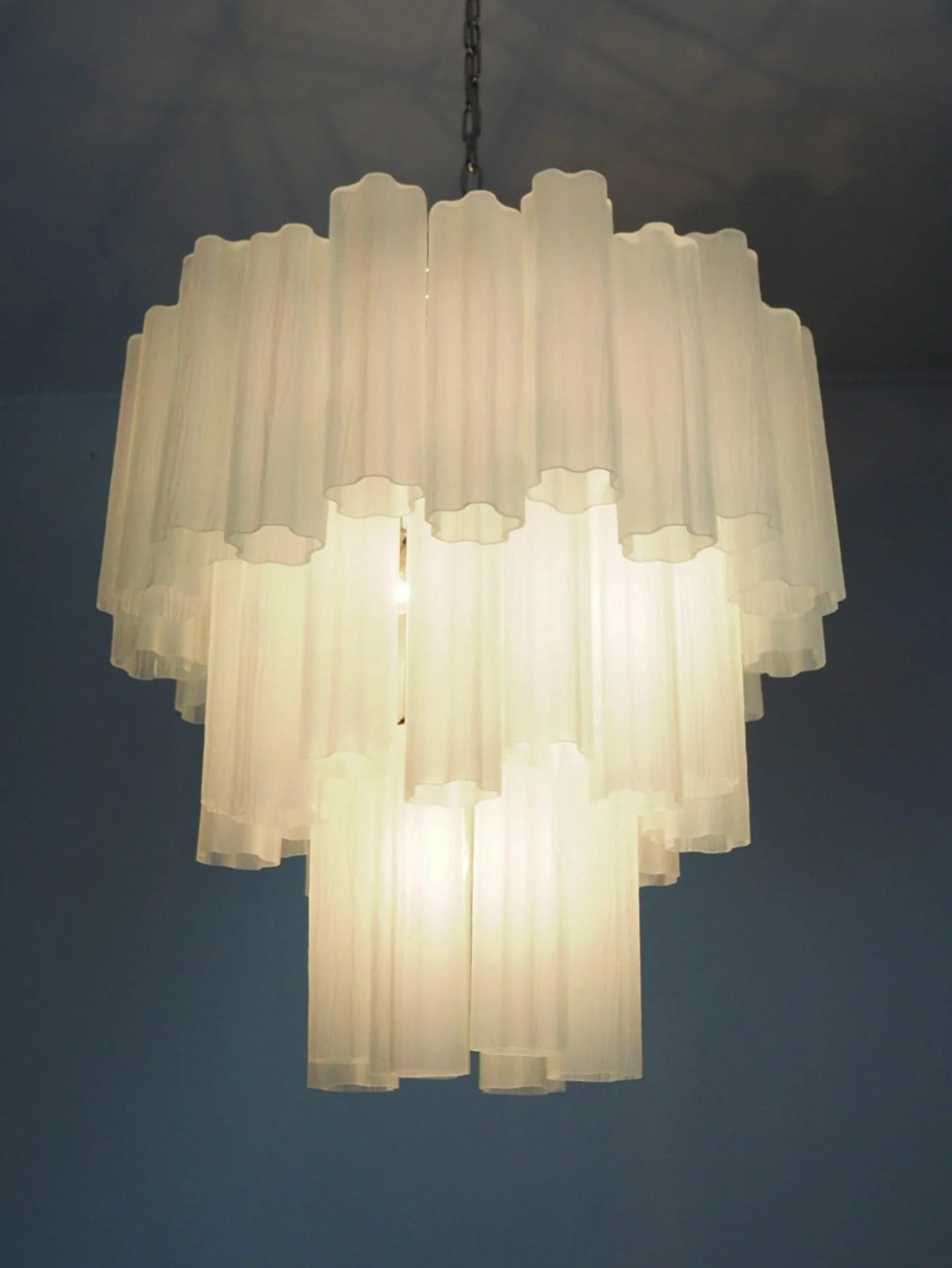 Murano Chandelier – 48 tubes – matte white - Image 18