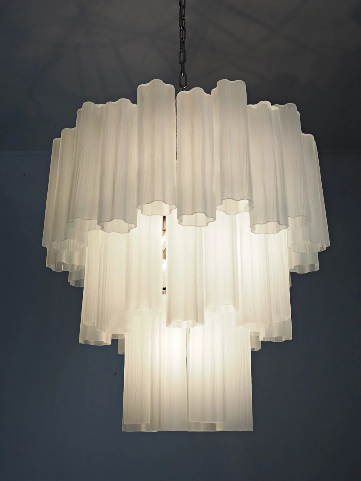 Murano Chandelier – 48 tubes – matte white - Image 23