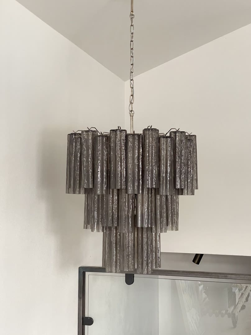 Murano Chandelier – 48 tubes – Smoked - Image 18