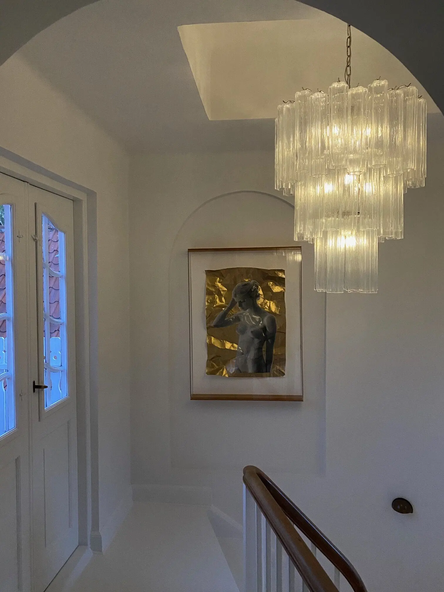Murano Chandelier – 48 tubes – Transparent - Image 4