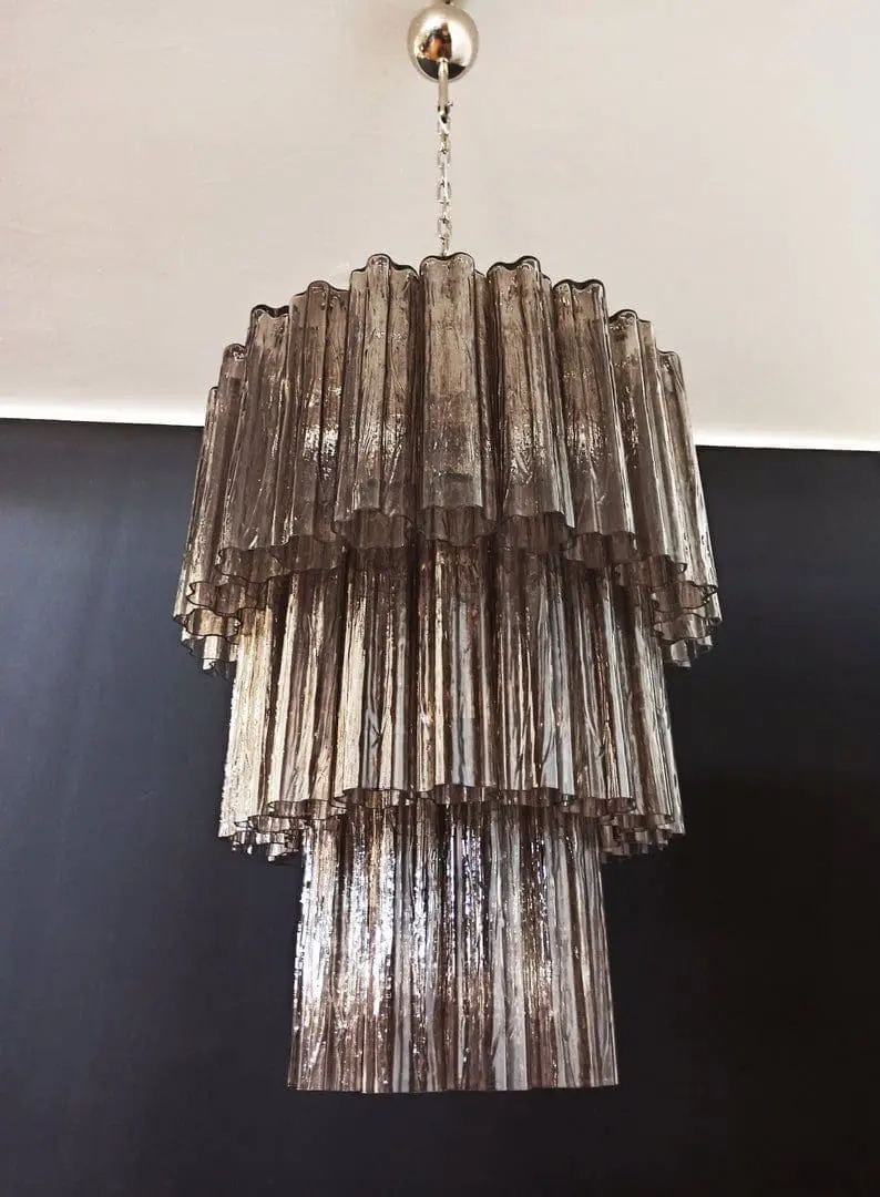 Murano Chandelier – 52 tubes – Smoked - Image 3