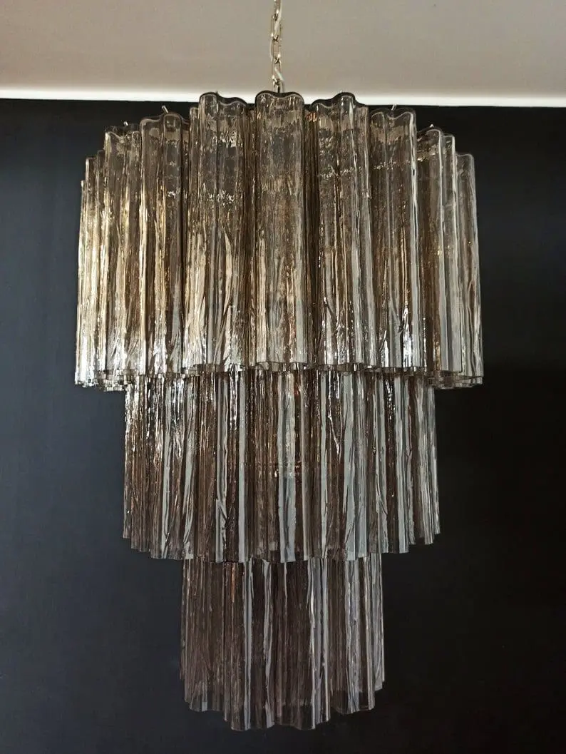 Murano Chandelier – 52 tubes – Smoked - Image 7