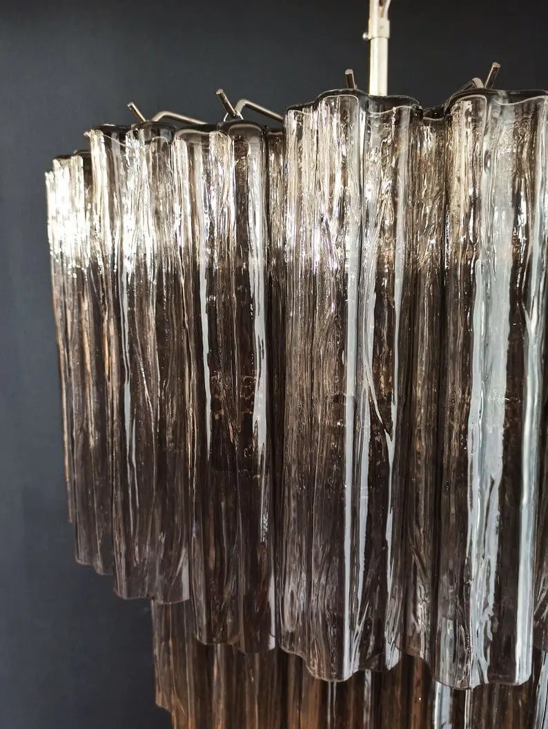 Murano Chandelier – 52 tubes – Smoked - Image 8