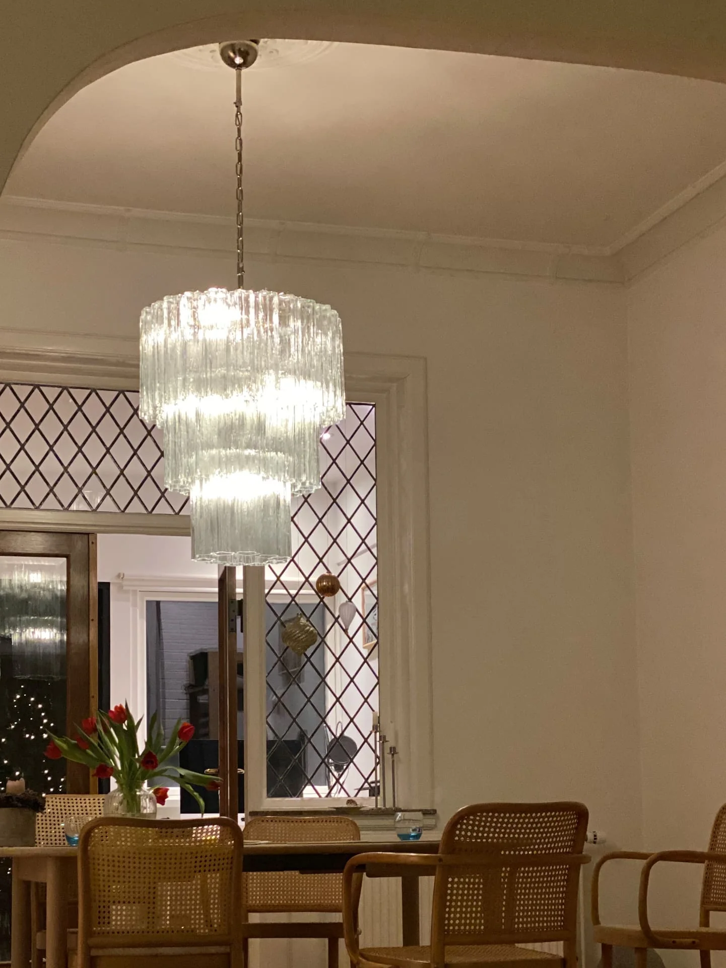 Murano Chandelier – 52 tubes – Transparent - Image 11