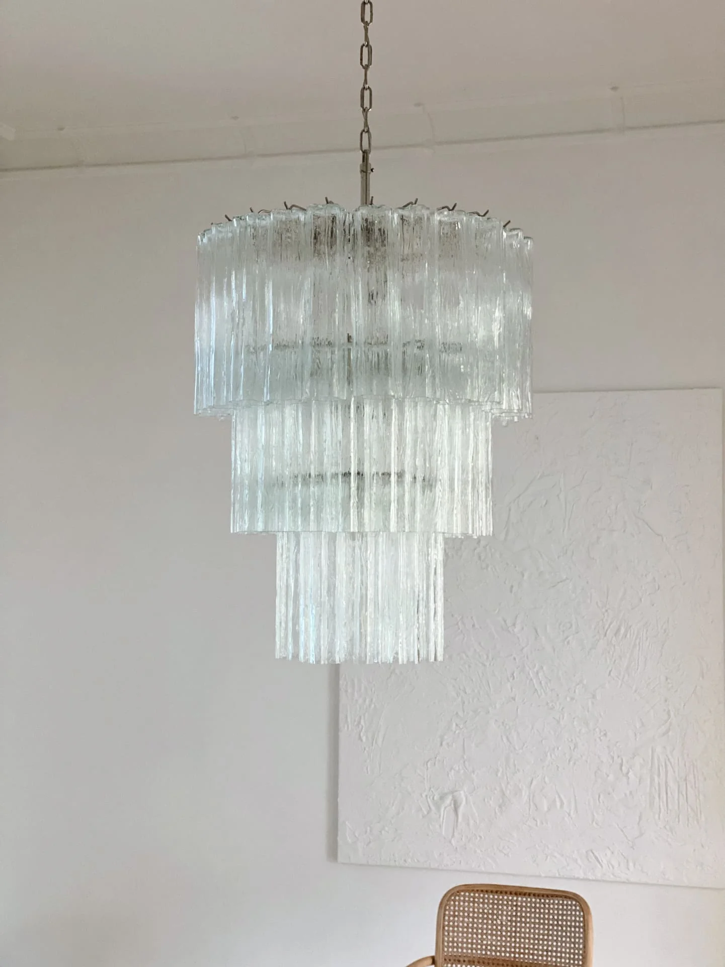 Murano Chandelier – 52 tubes – Transparent - Image 9