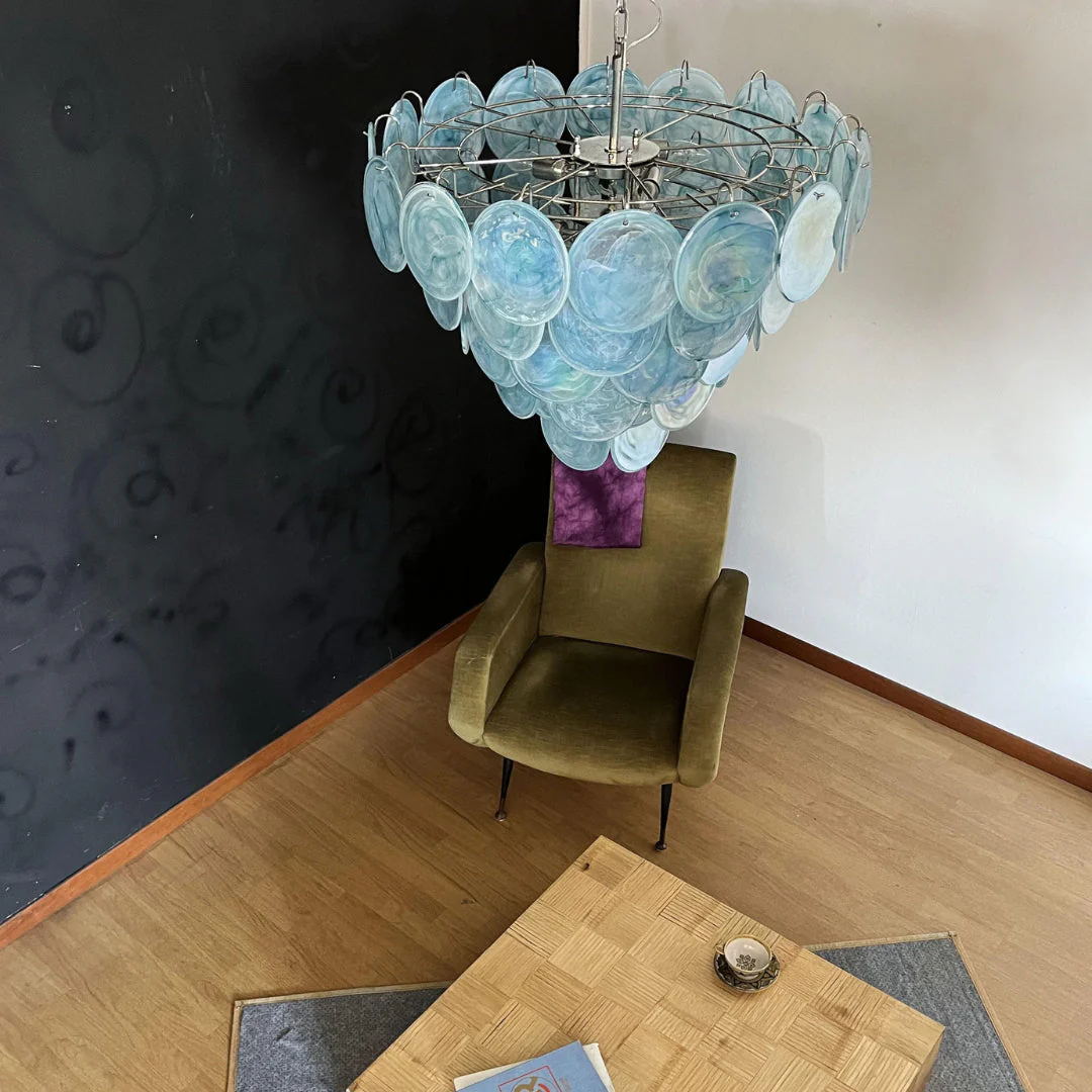 Murano Chandelier 57 Blue - Image 11
