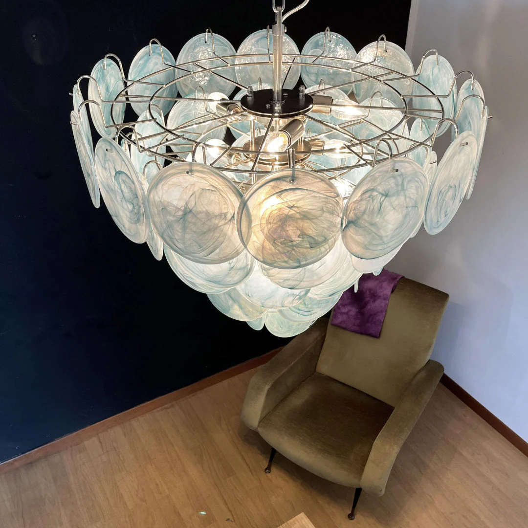 Murano Chandelier 57 Blue - Image 12