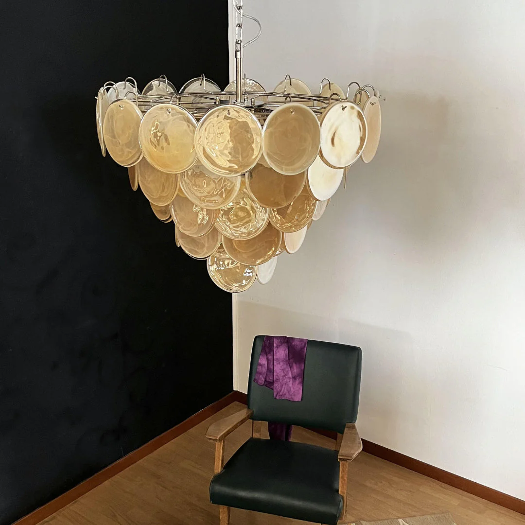 Murano Chandelier 57 Gold - Image 7