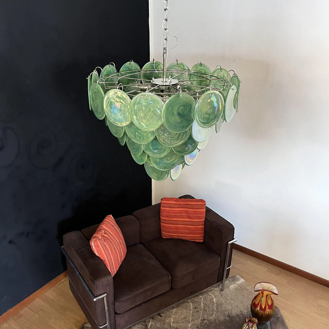 Murano Chandelier 57 Green - Image 13