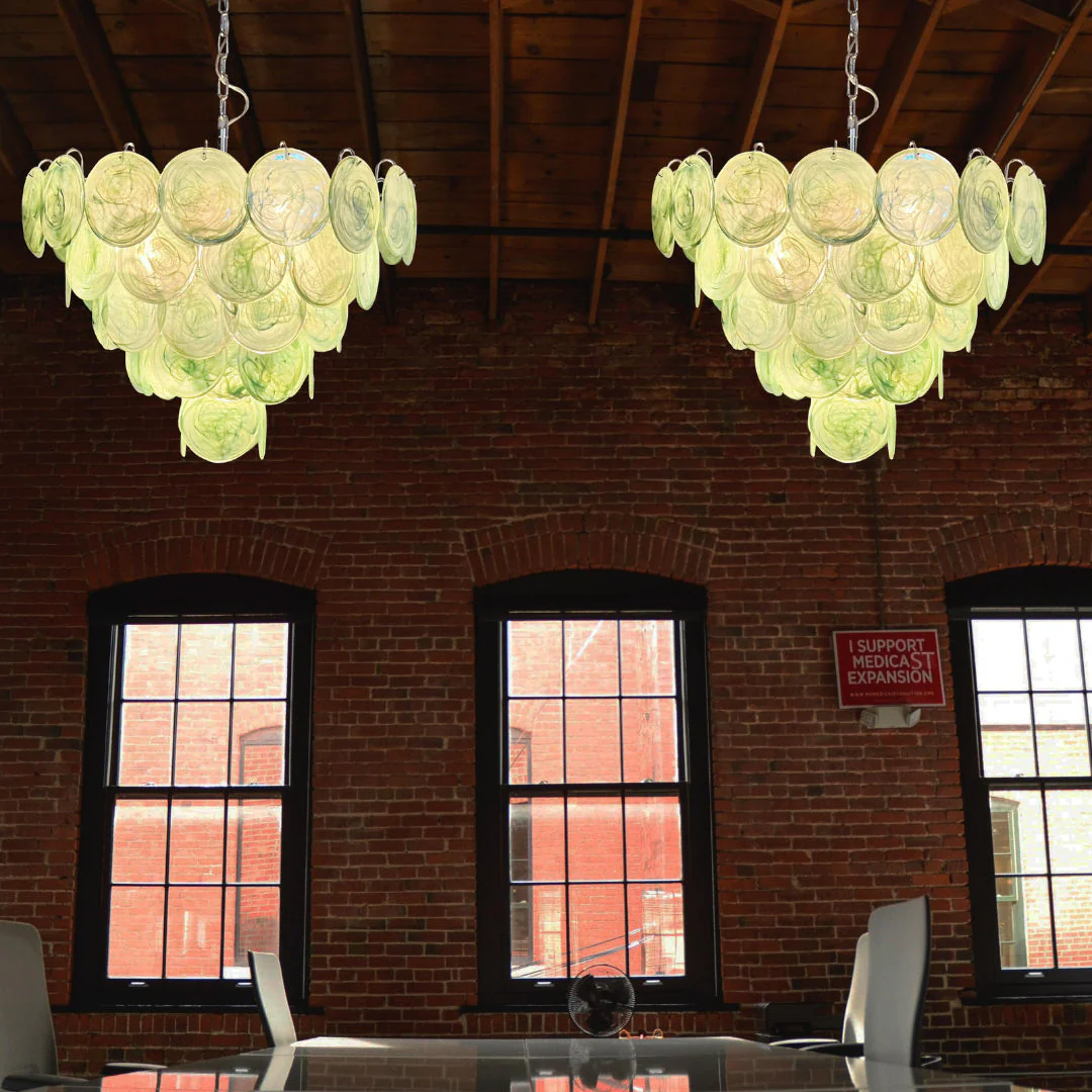Murano Chandelier 57 Green - Image 16