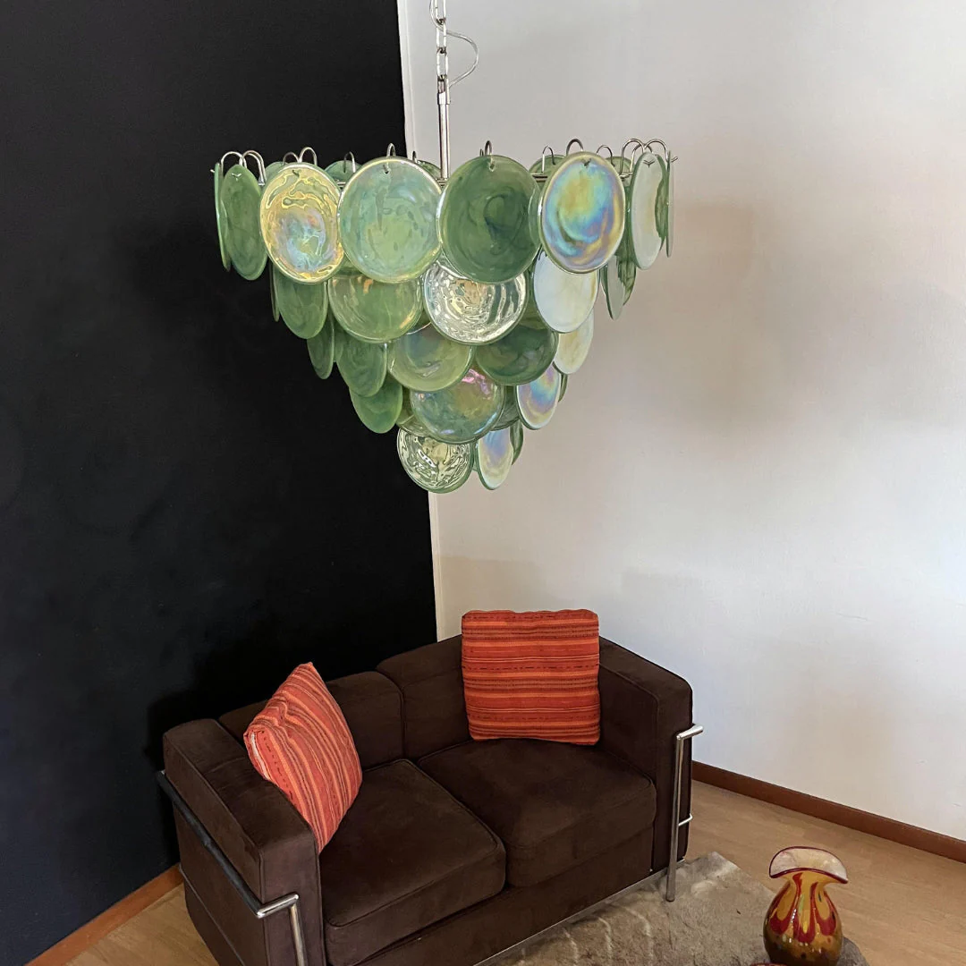 Murano Chandelier 57 Green - Image 8