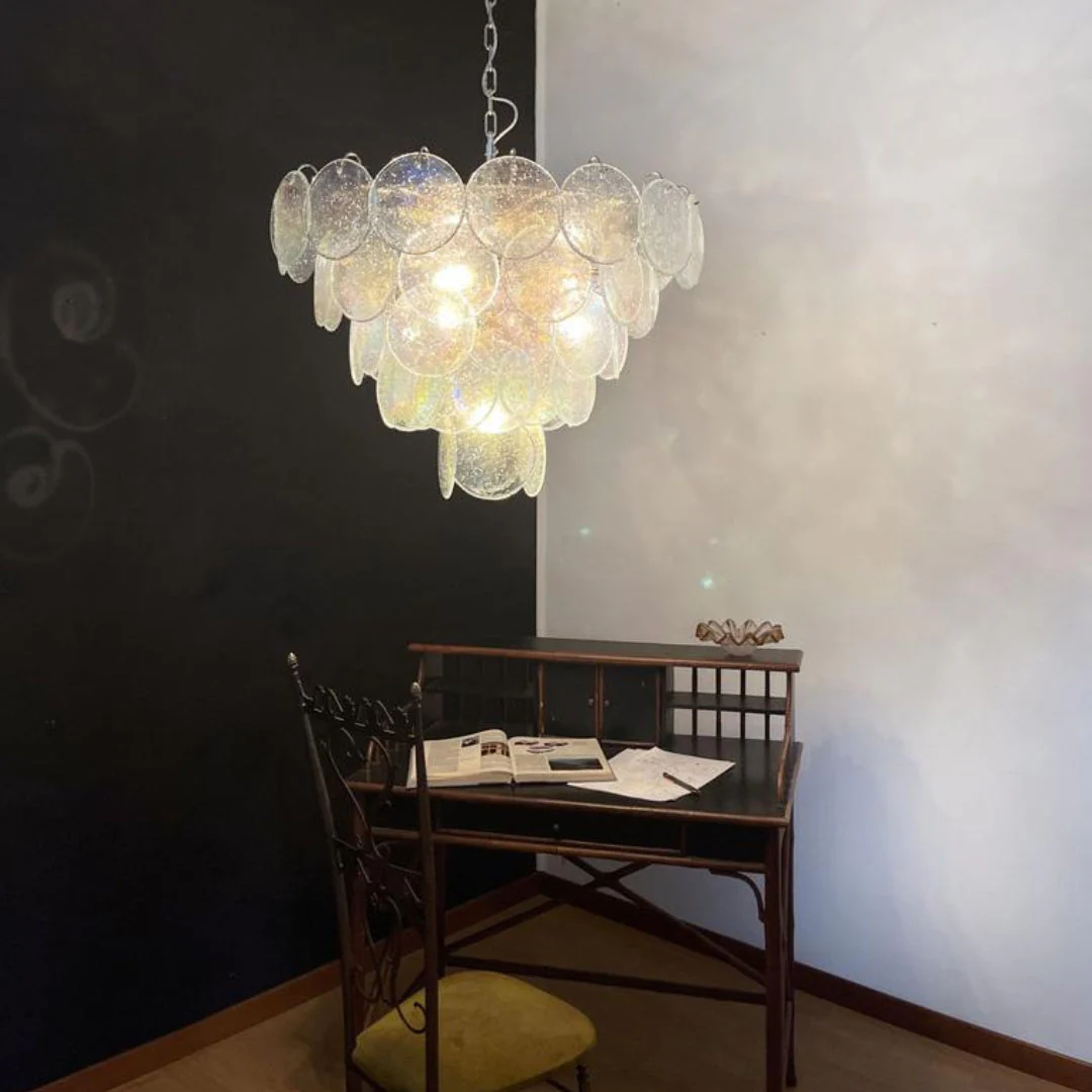 Murano Chandelier 57 Iridescent Glass - Image 6
