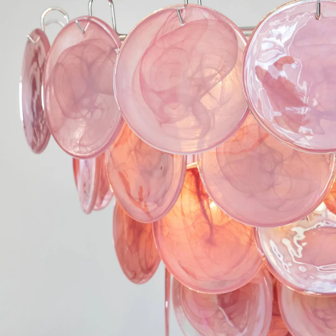 Murano Chandelier 57 Pink - Image 26