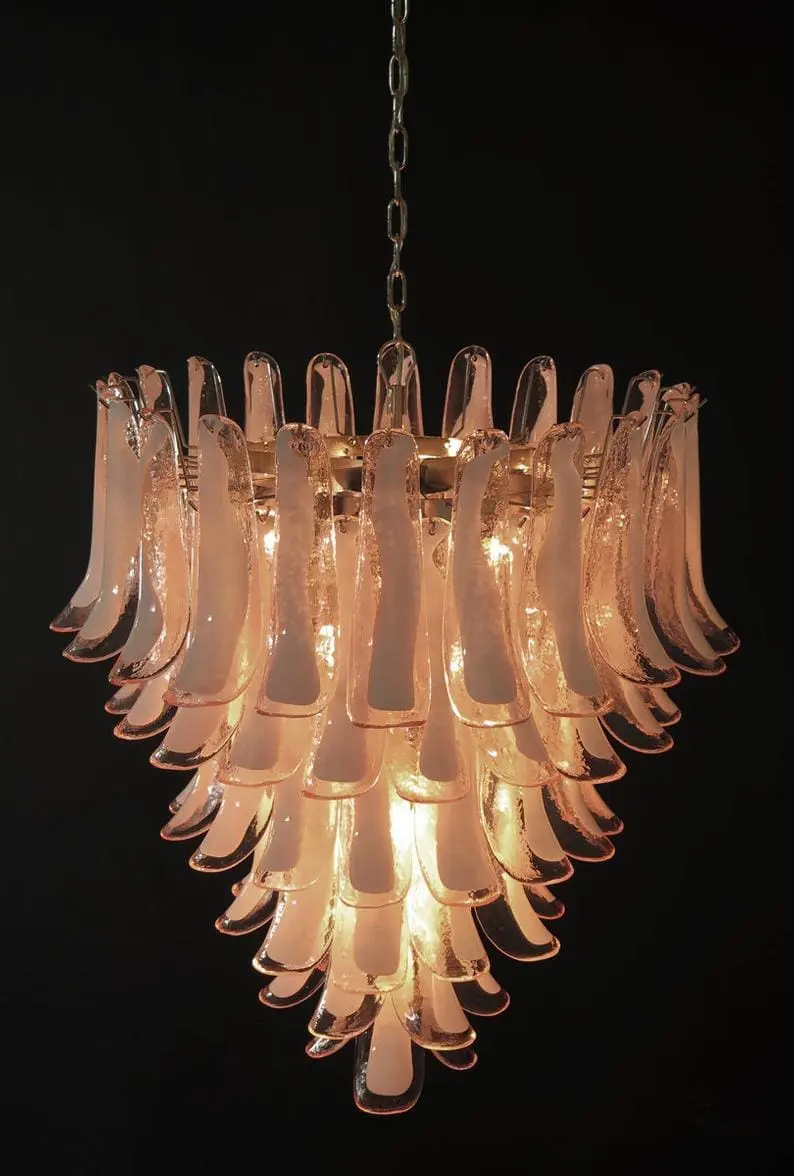 Murano Chandelier – 75 petals – Pink - Image 6