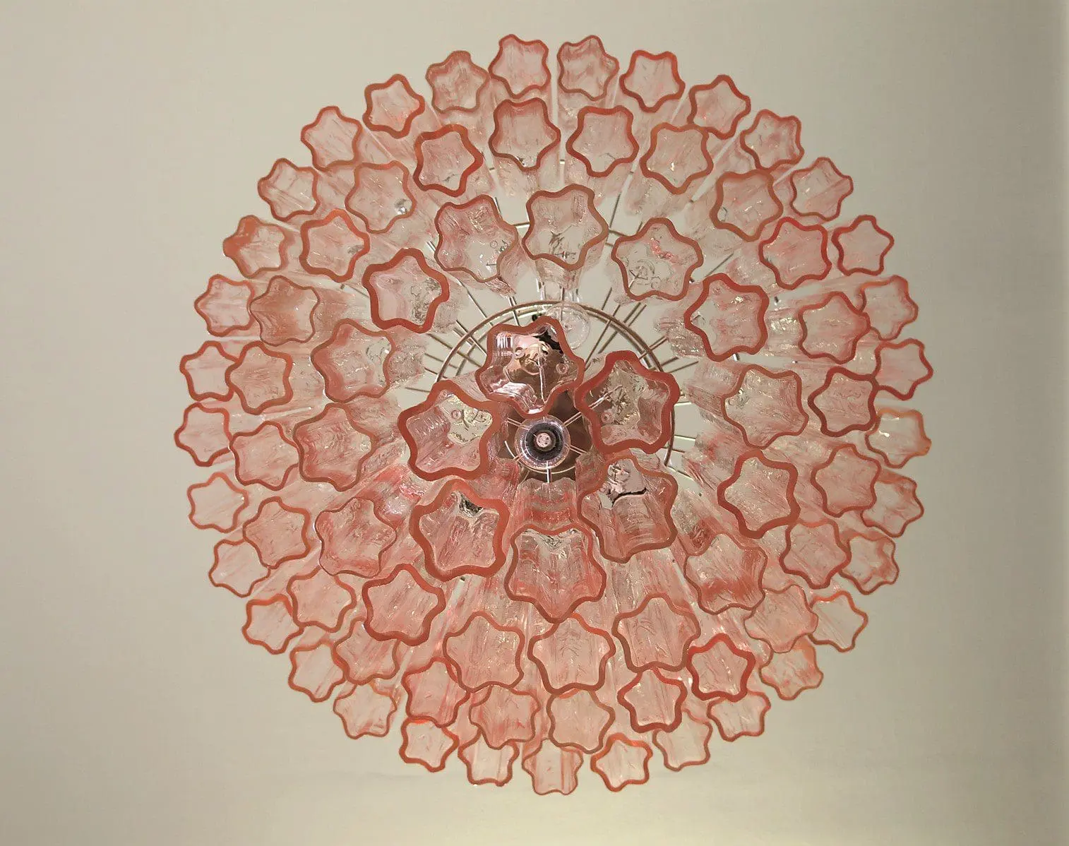 Murano Chandelier – 78 tubes – Pink - Image 4